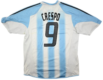 Maillot Argentine 2004-05 Adidas Domicile Crespo vintage L