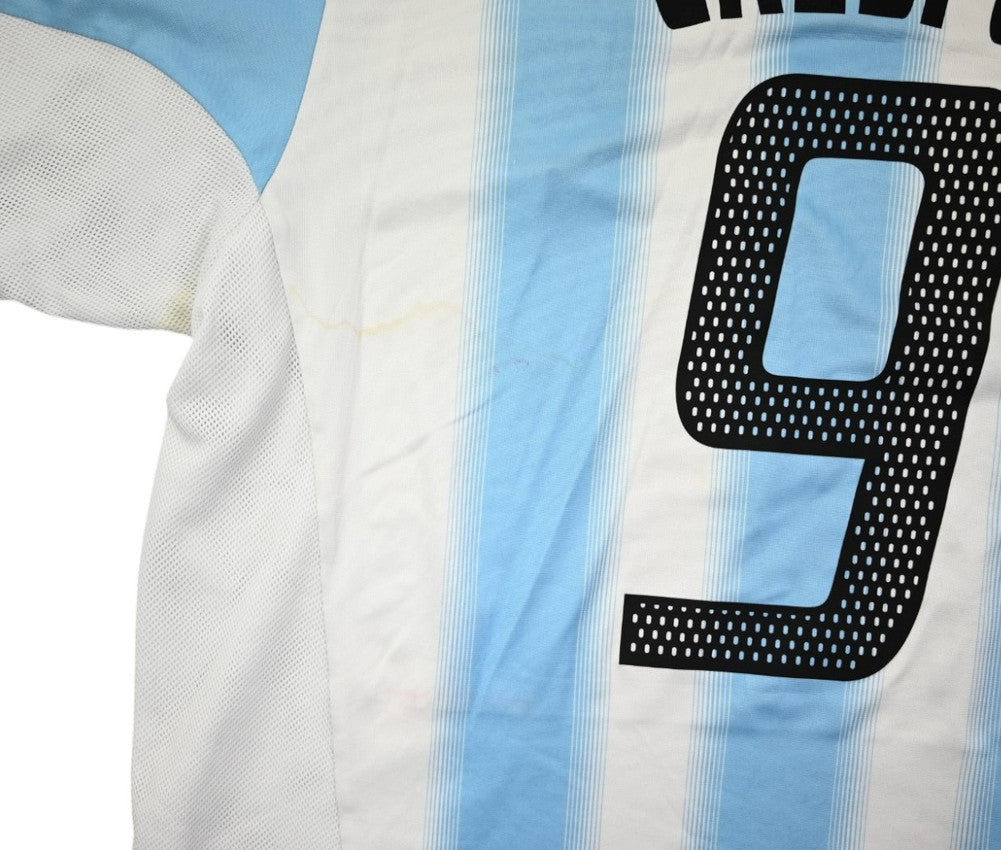 Maillot Argentine 2004-05 Adidas Domicile Crespo vintage L