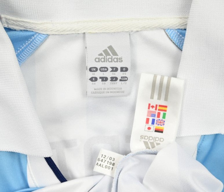 Maillot Argentine 2004-05 Adidas Domicile Femme XL Vintage