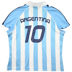 Maillot Argentine 2004-05 Adidas Domicile Femme XL Vintage