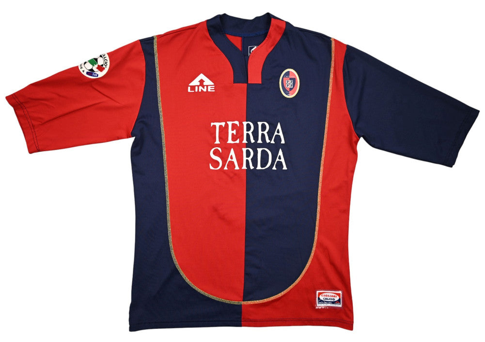 Maillot Cagliari Calcio 2004-05 Domicile A Line Vintage - Serie B