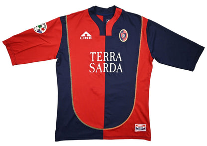 Maillot Cagliari Calcio 2004-05 Domicile A Line Vintage - Serie B