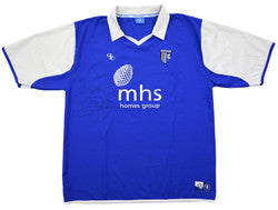 Maillot Gillingham 2004-05 Domicile Vintage Signé Ivan Roberts XL