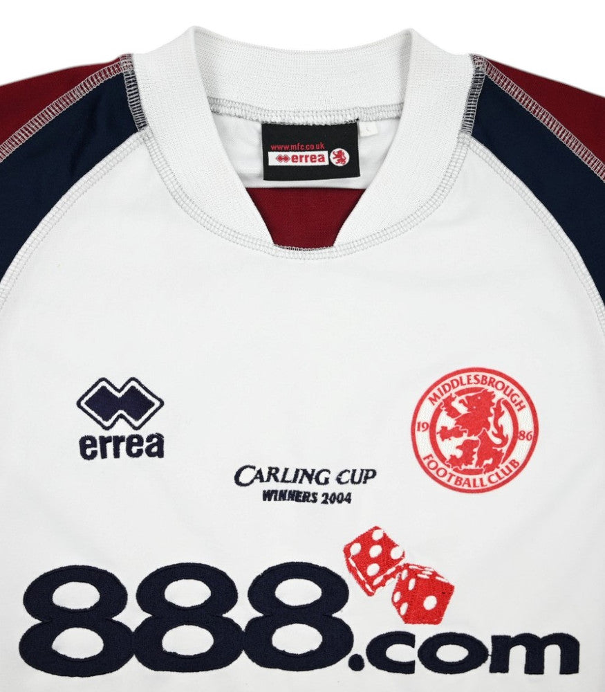 Maillot Middlesbrough Domicile 2004-05 Errea Vintage Authentique