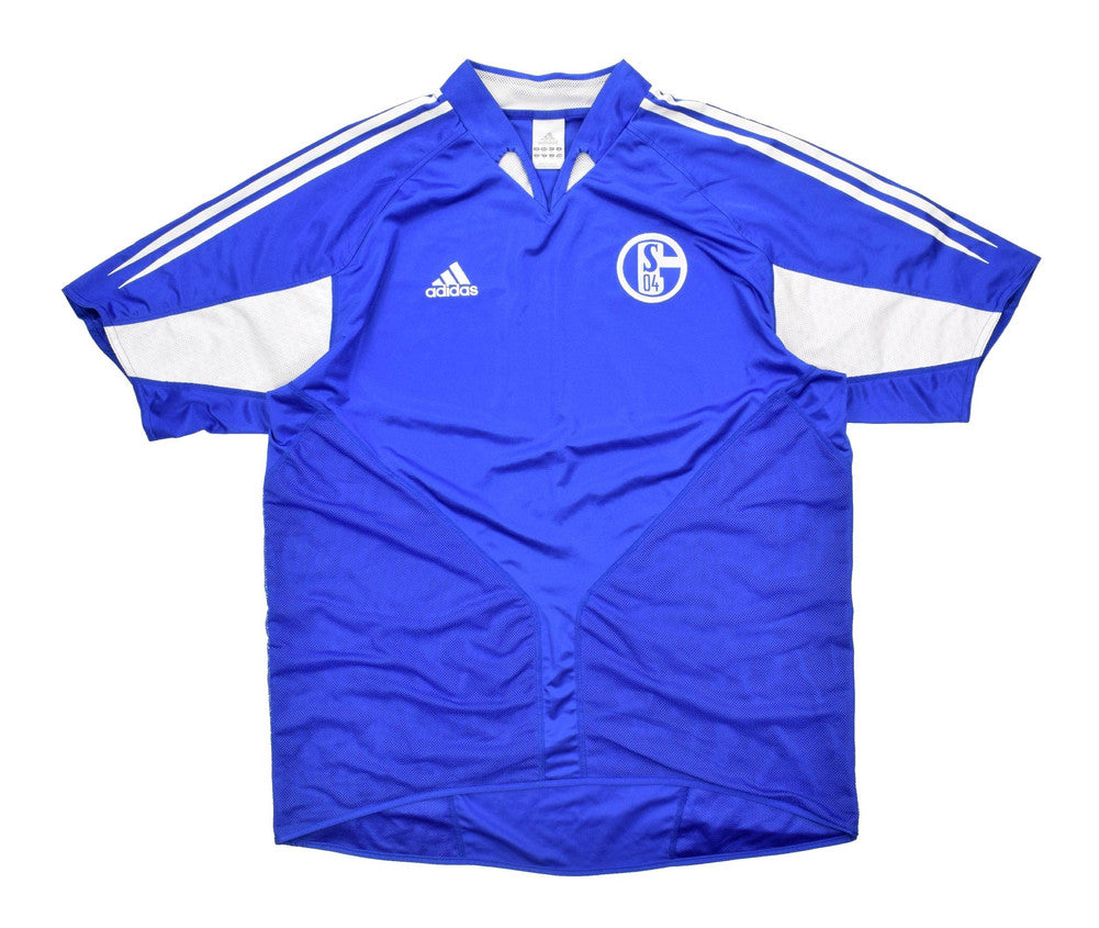 Maillot Schalke 04 Domicile Adidas 2004-05 Vintage XL