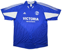 Maillot Schalke 04 Domicile 2004-05 Adidas Vintage XXL