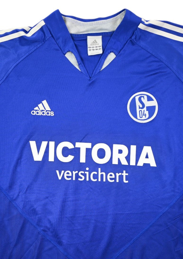 Maillot Schalke 04 Domicile 2004-05 Adidas Vintage XXL
