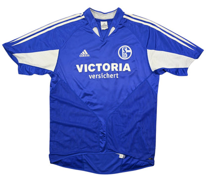 Maillot Schalke 04 Domicile 2004-05 Adidas vintage WEINDEL