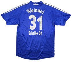 Maillot Schalke 04 Domicile 2004-05 Adidas vintage WEINDEL