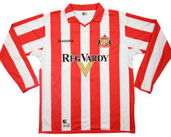 Maillot Sunderland 2004-05 Domicile Diadora Manches Longues Vintage