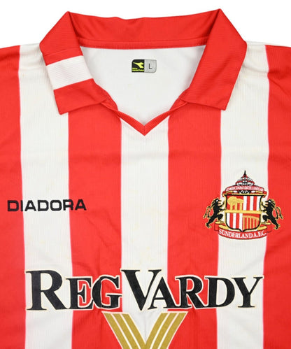 Maillot Sunderland 2004-05 Domicile Diadora Manches Longues Vintage