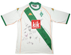 Maillot Werder Bremen Extérieur Kappa 2004-05 Signé Vintage