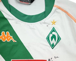 Maillot Werder Bremen Extérieur Kappa 2004-05 Signé Vintage