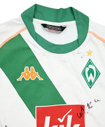 Maillot Werder Bremen Extérieur Kappa 2004-05 Signé Vintage
