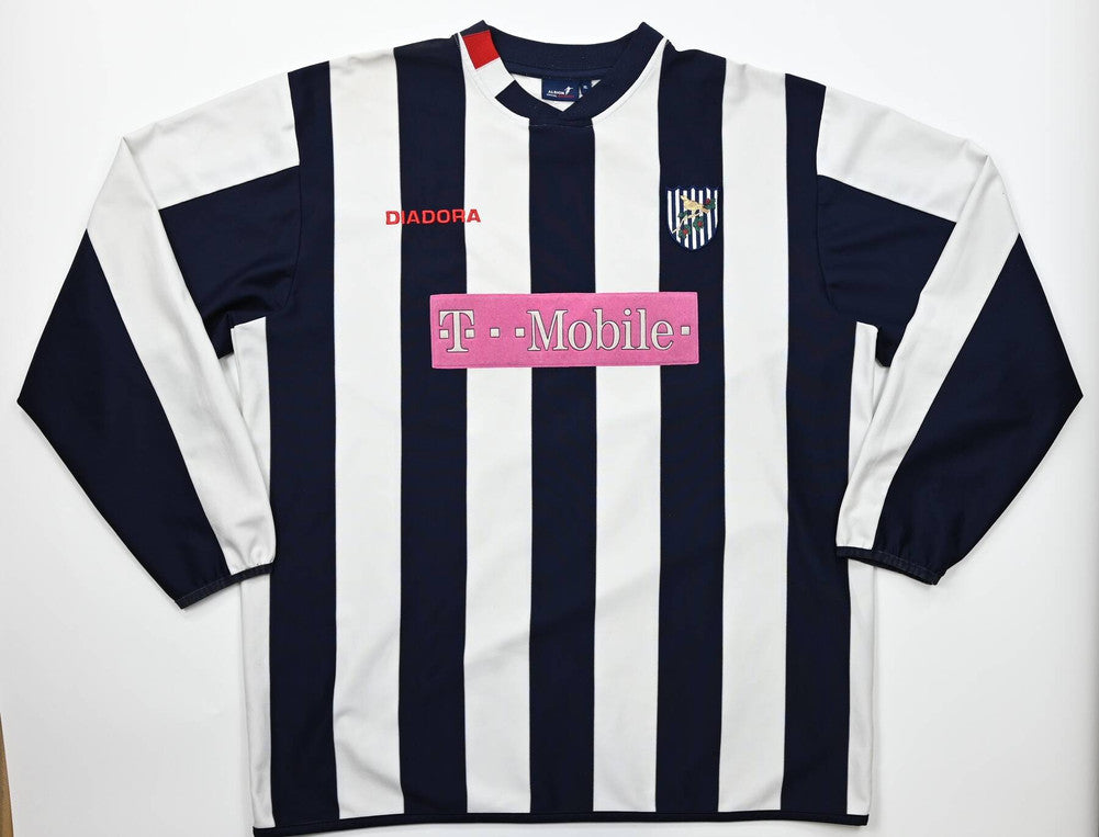 Maillot West Bromwich Albion 2004-05 Diadora Domicile Vintage XL