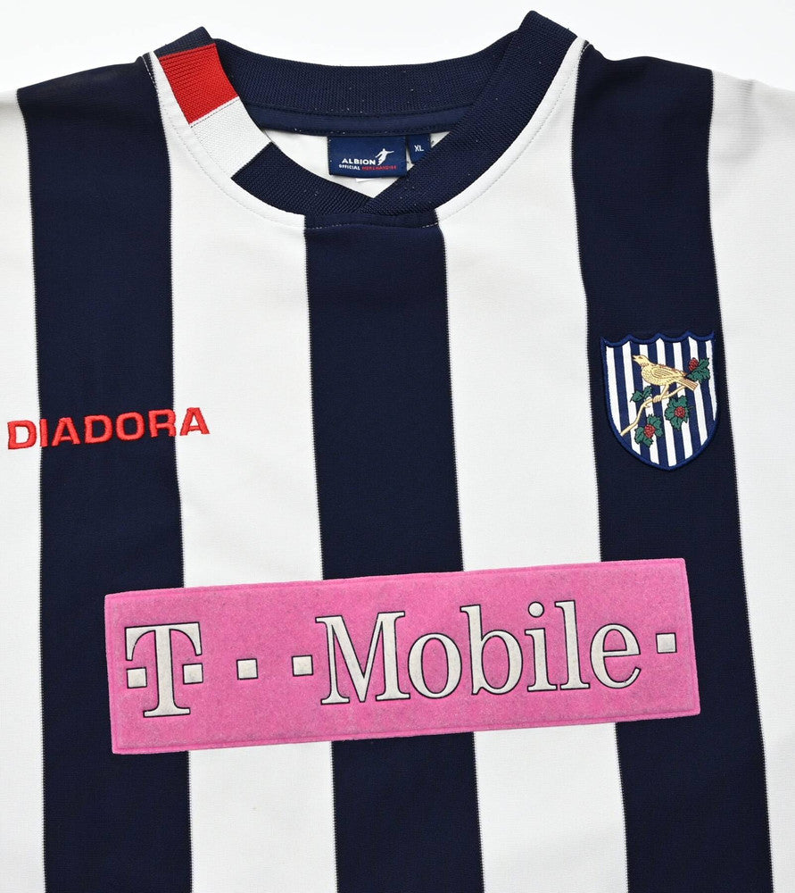 Maillot West Bromwich Albion 2004-05 Diadora Domicile Vintage XL