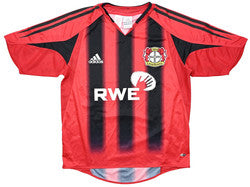 Maillot Bayer Leverkusen 2004-06 Adidas Domicile Vintage