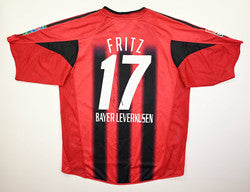 Maillot Bayer Leverkusen 2004-2006 Adidas Fritz vintage