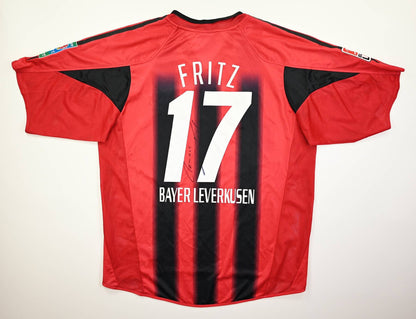Maillot Bayer Leverkusen 2004-2006 Adidas Fritz vintage