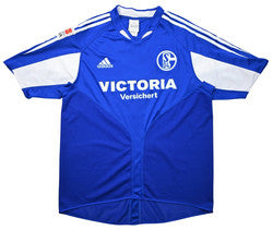 Maillot Schalke 04 Domicile Adidas 2004-06 LARSEN Vintage