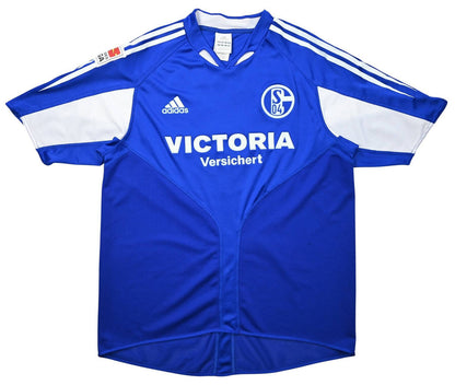 Maillot Schalke 04 Domicile Adidas 2004-06 LARSEN Vintage
