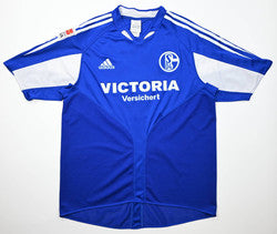 Maillot Schalke 04 Domicile Adidas 2004-06 LARSEN Vintage
