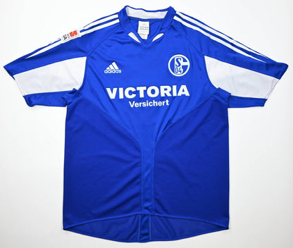 Maillot Schalke 04 Domicile Adidas 2004-06 LARSEN Vintage