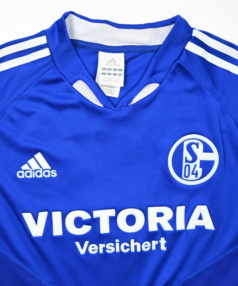 Maillot Schalke 04 Domicile Adidas 2004-06 LARSEN Vintage
