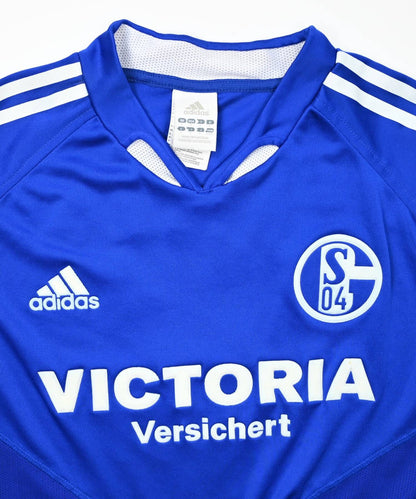 Maillot Schalke 04 Domicile Adidas 2004-06 LARSEN Vintage