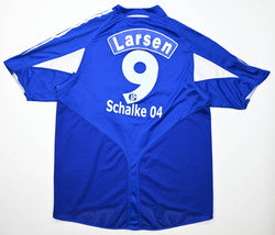 Maillot Schalke 04 Domicile Adidas 2004-06 LARSEN Vintage