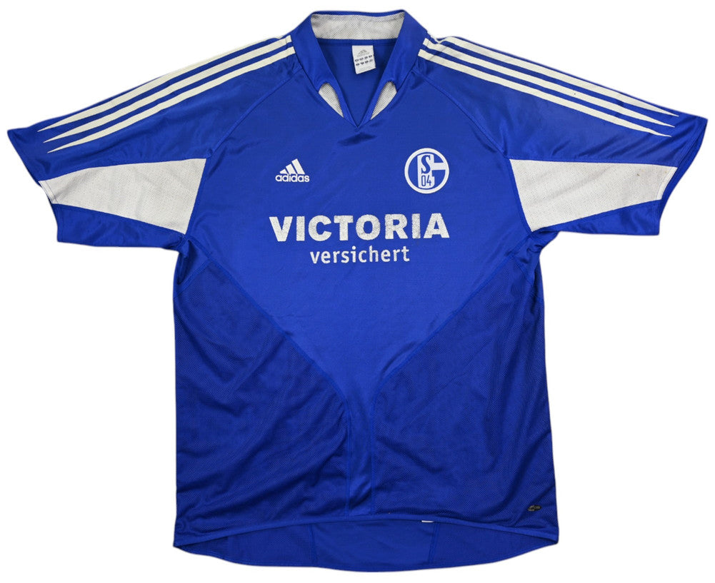 Maillot Schalke 04 Domicile Adidas 2004-2006 Vintage Collector