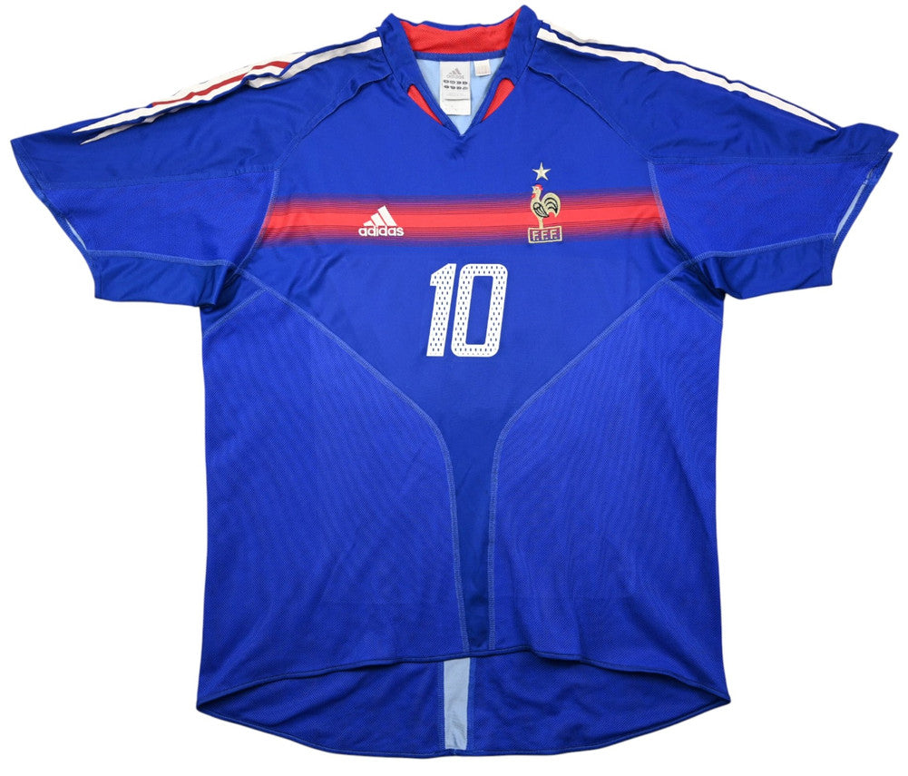 Maillot France 2004-2006 Adidas Domicile Zidane vintage