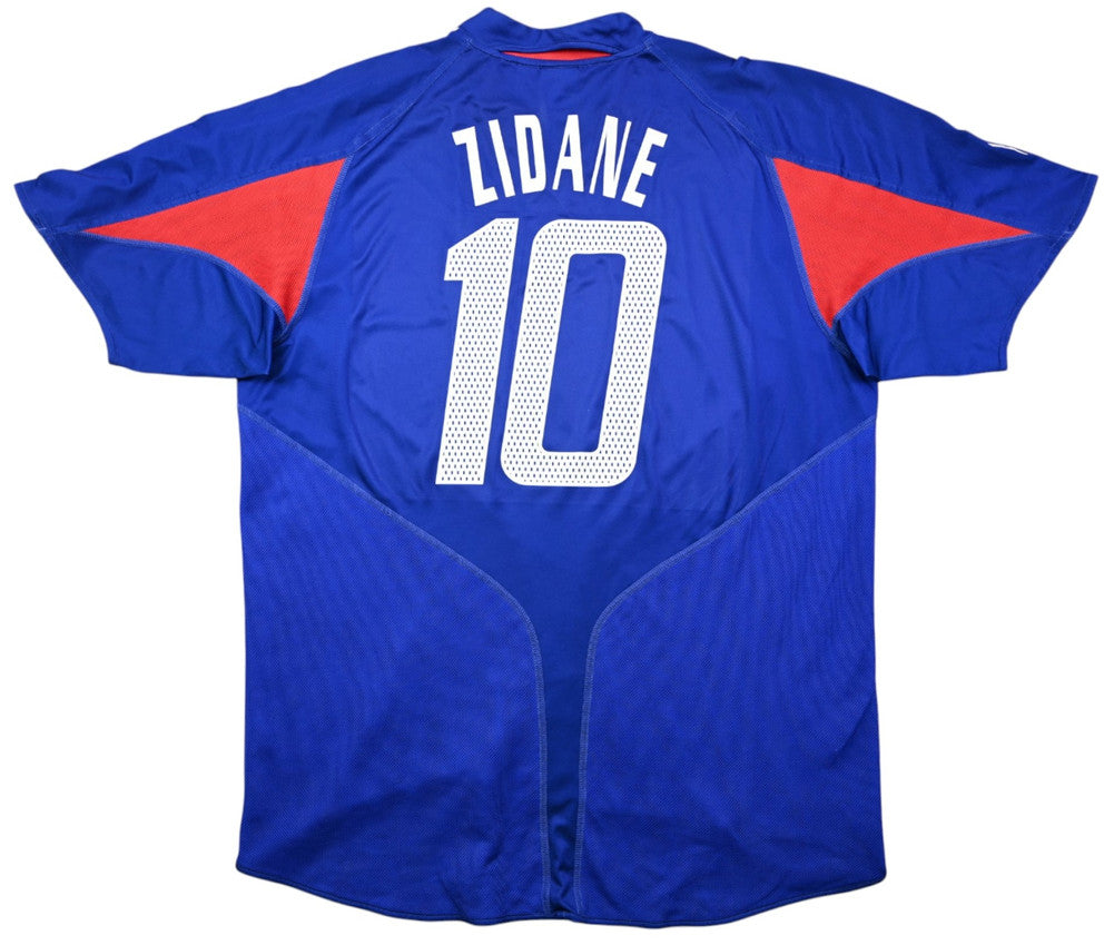 Maillot France 2004-2006 Adidas Domicile Zidane vintage