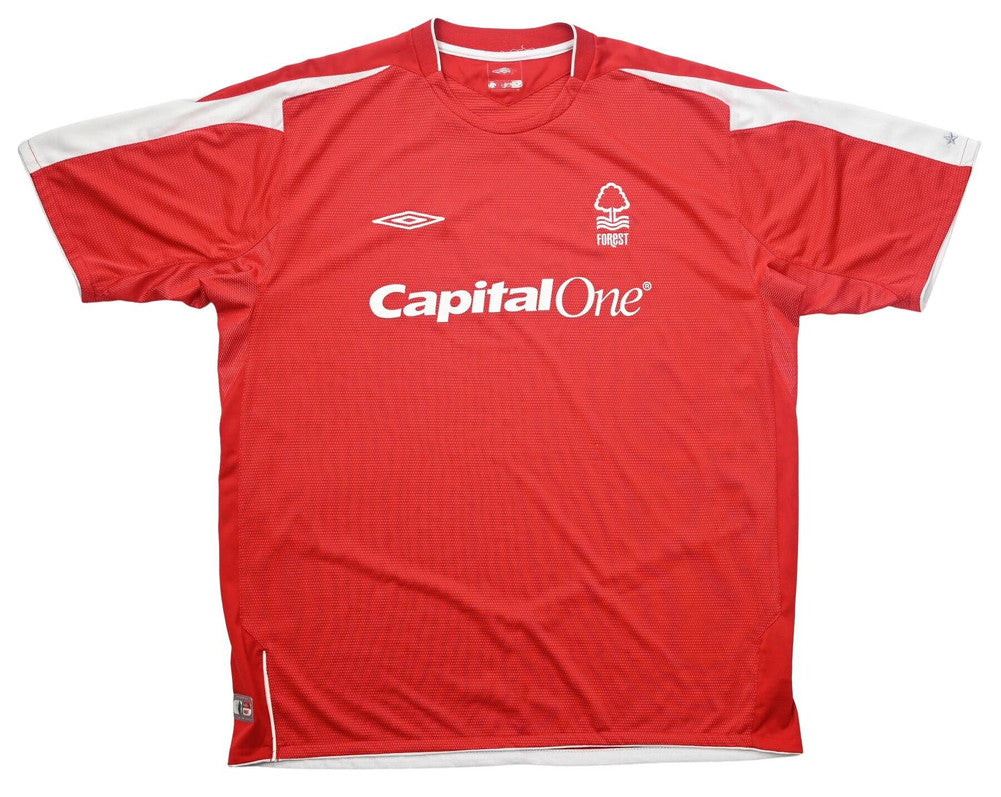 Maillot Nottingham Forest 2004-06 Umbro Domicile Capital One vintage