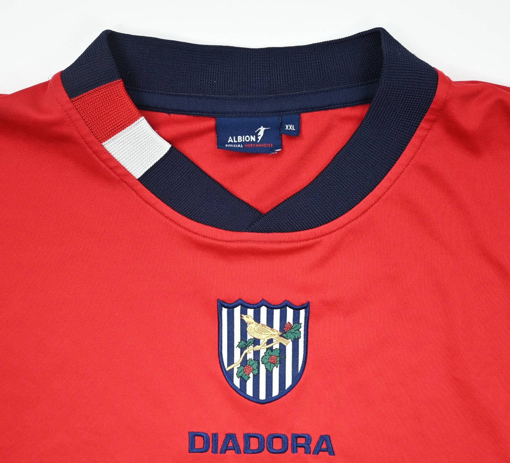 Maillot West Bromwich Albion 2004-06 Diadora Domicile Vintage