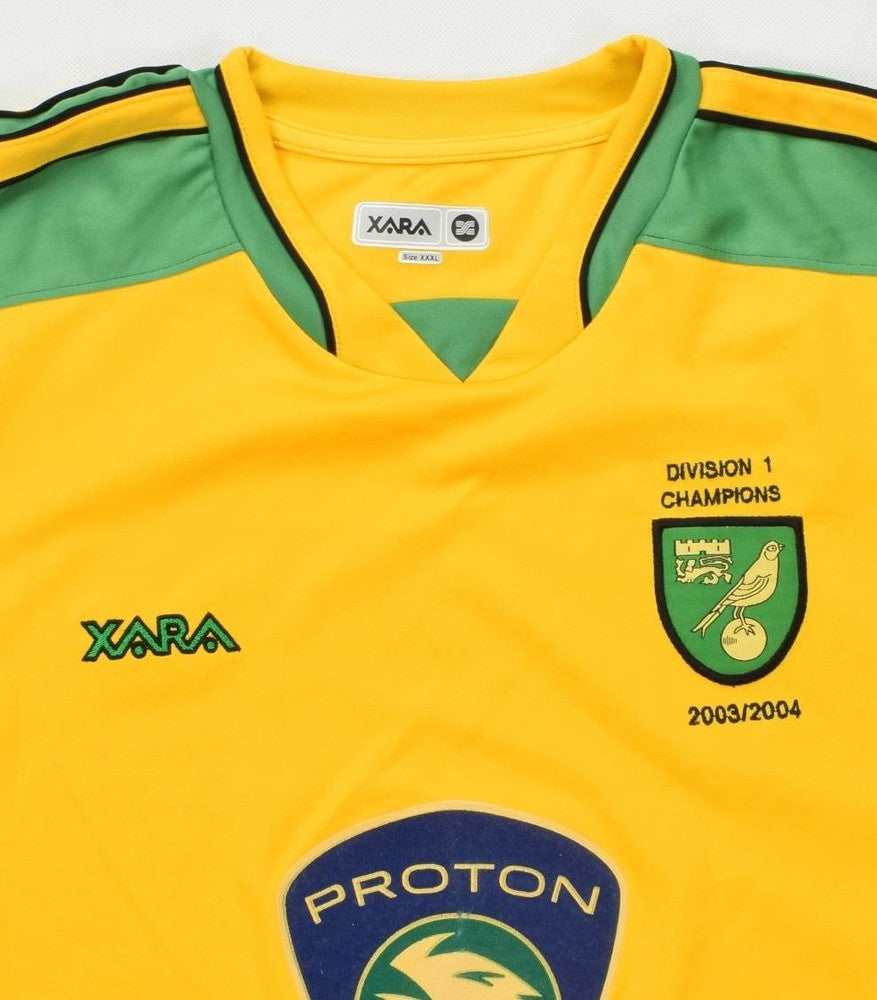 Maillot Norwich City 2004 Champions First Division Xara