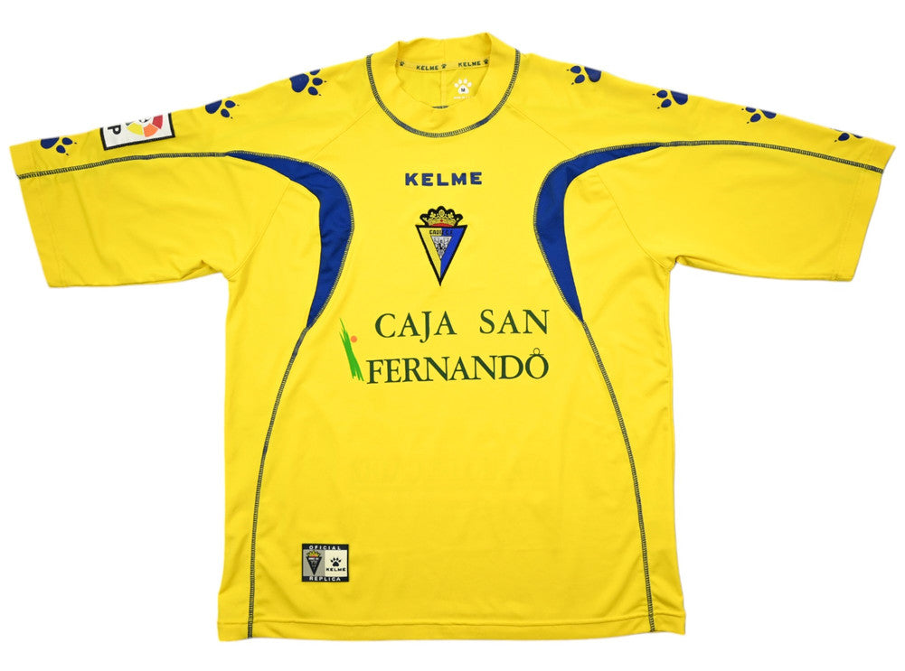 Maillot Cádiz CF Extérieur Kelme 2005-06 Vintage - Caja San Fernando