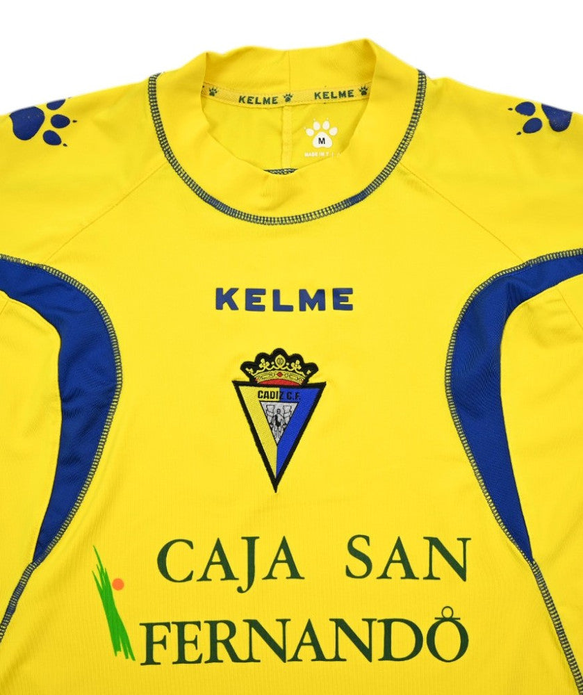 Maillot Cádiz CF Extérieur Kelme 2005-06 Vintage - Caja San Fernando