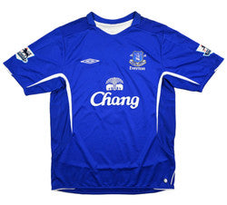 Maillot Everton 2005-06 Umbro Domicile Beattie vintage 9/10