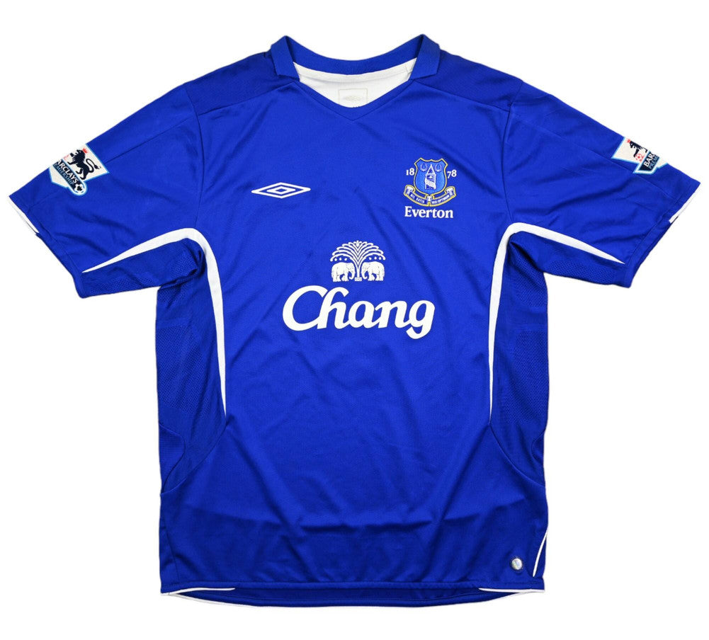 Maillot Everton 2005-06 Umbro Domicile Beattie vintage 9/10
