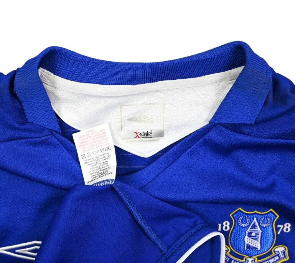 Maillot Everton 2005-06 Umbro Domicile Beattie vintage 9/10