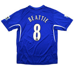 Maillot Everton 2005-06 Umbro Domicile Beattie vintage 9/10