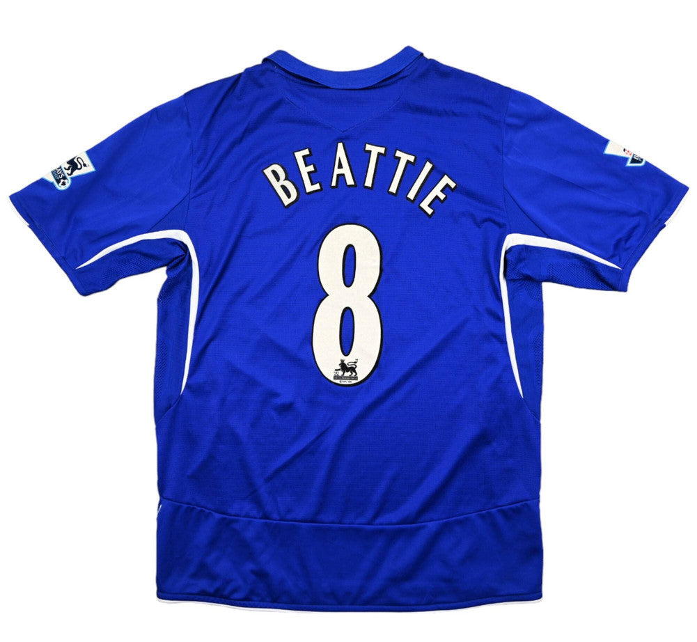 Maillot Everton 2005-06 Umbro Domicile Beattie vintage 9/10