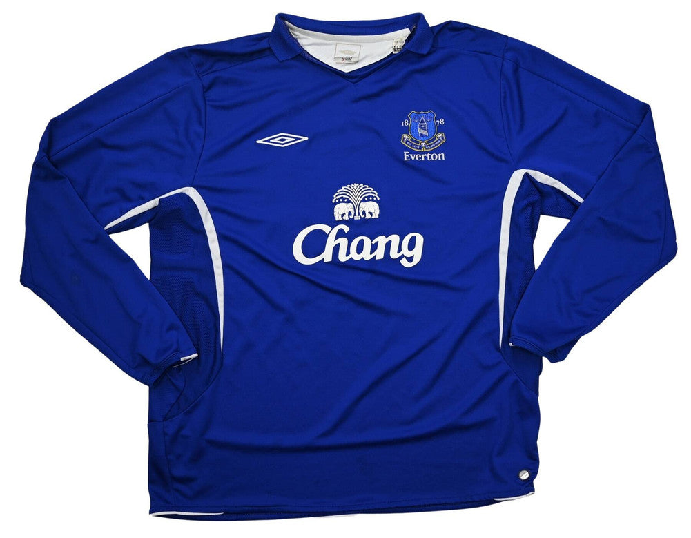 Maillot Everton 2005-06 Umbro Domicile Davies Vintage XXL