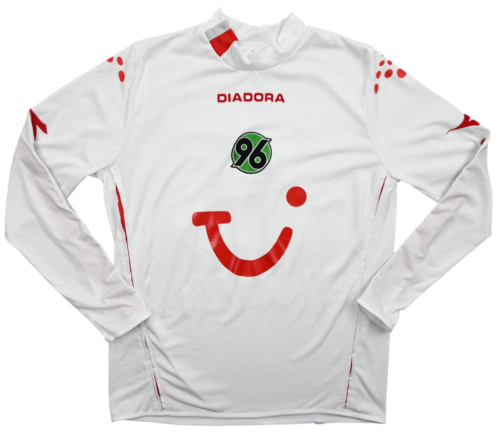 Maillot Hannover 96 Domicile Diadora 2005-06 Vintage Manches Longues