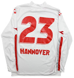Maillot Hannover 96 Domicile Diadora 2005-06 Vintage Manches Longues