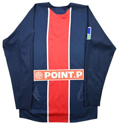 Maillot PSG 2005-06 Nike Player Issue Manches Longues L