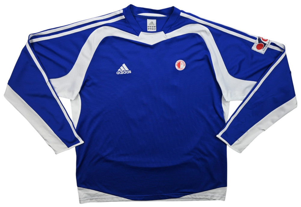 Maillot Slavia Prague 2005-06 Adidas Domicile Longsleeve Vintage