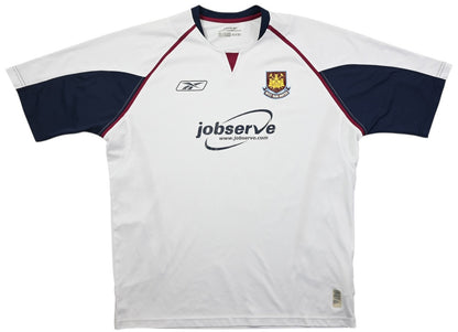 Maillot West Ham Extérieur Reebok 2005-06 Vintage XL