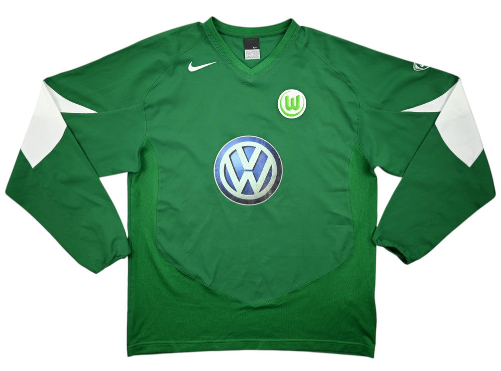 Maillot VFL Wolfsburg 2005-06 Domicile Nike Manches Longues Vintage